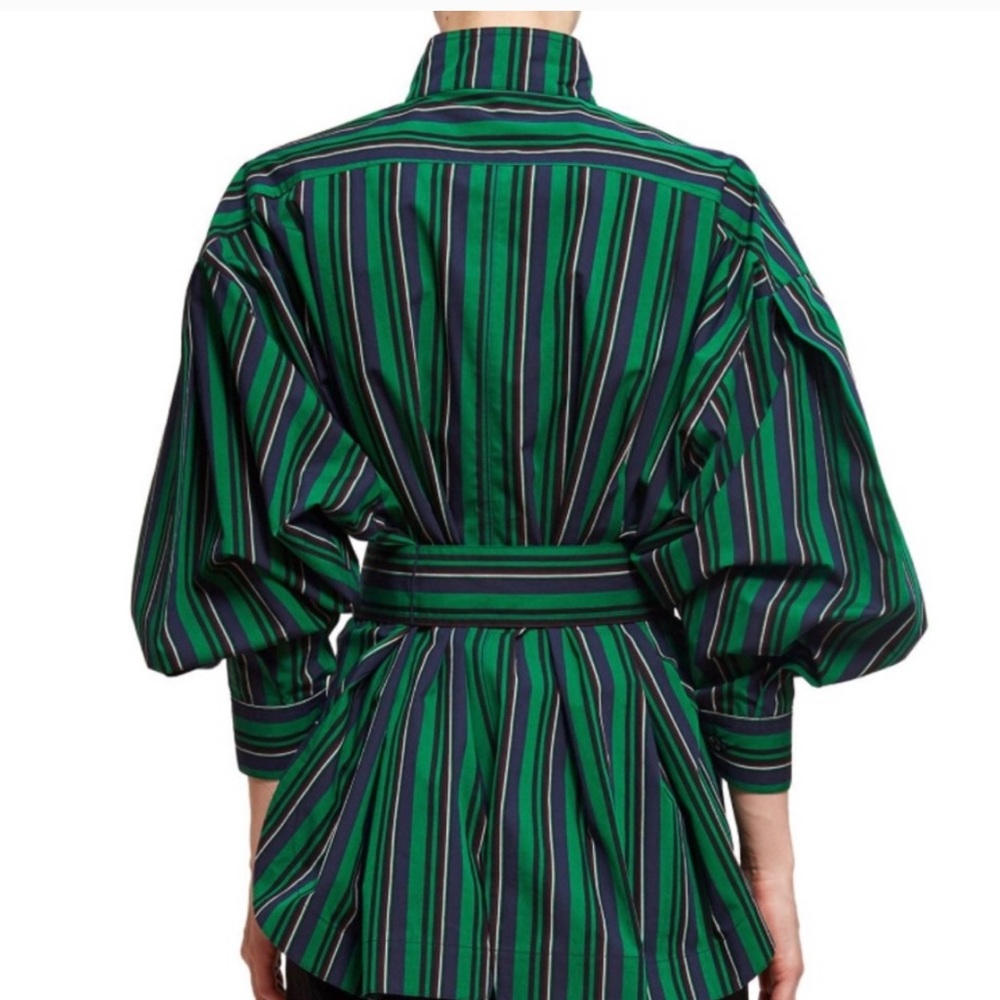 Open Ceremony Green Stripe Shirt - Picture 4 of 9